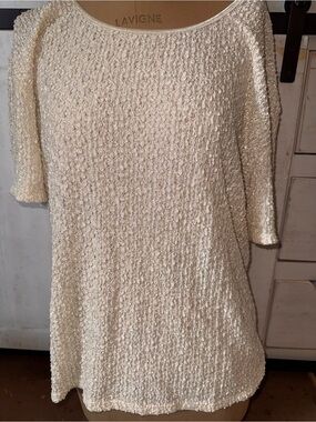Jaipur Cream Bouclé and Midi blouse